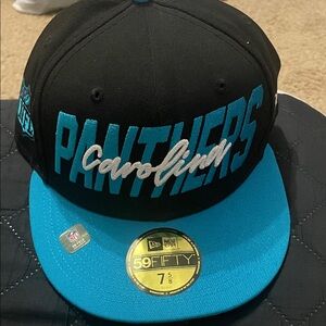 New Era Black and Blue Carolina Panthers Hat